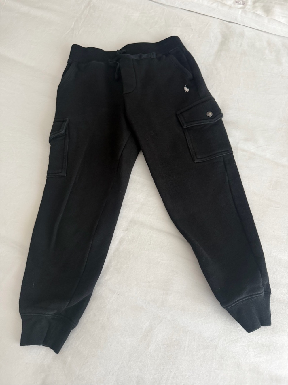 Polo by Ralph Lauren Kids' Sweatpants Trio in Black, Navy & Green - Picture 3 of 5